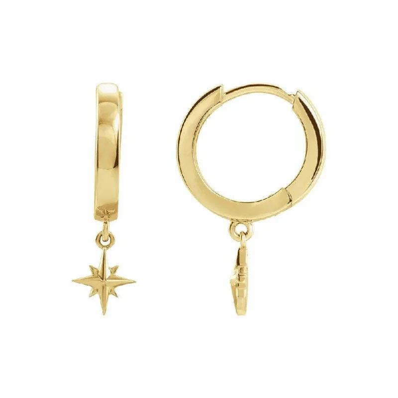 Star Hoop Earrings