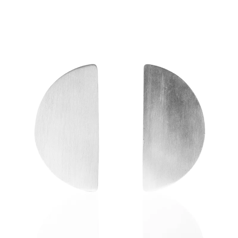 Camille Oversized Statement Earrings - Silver