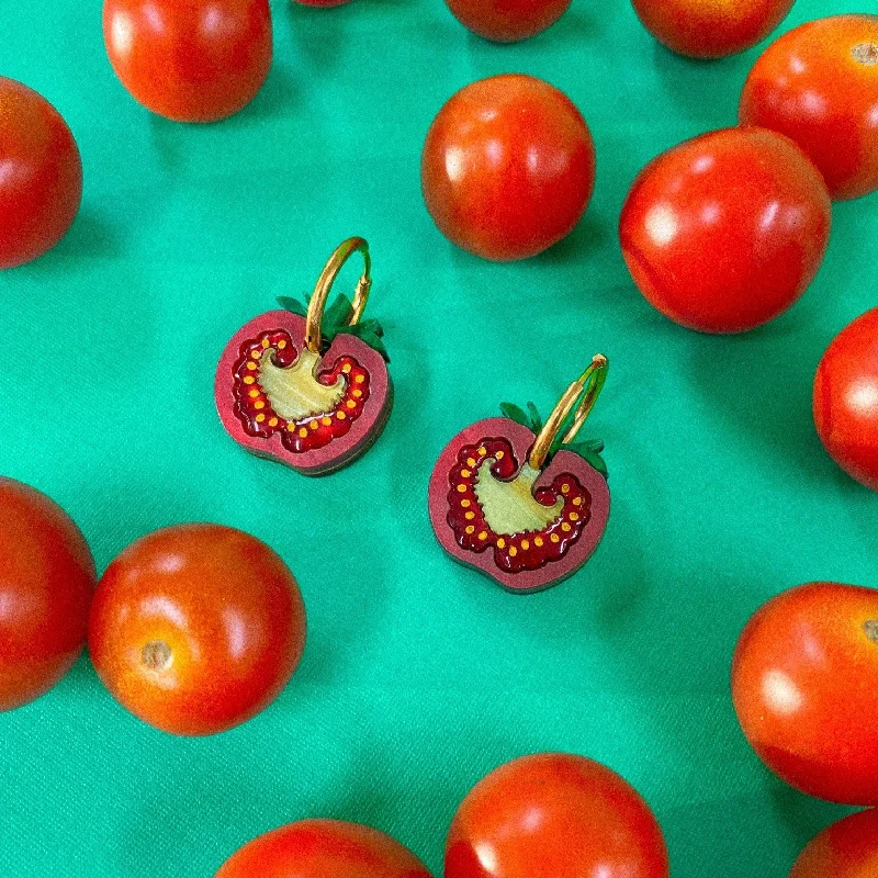 Cherry Tomato Earrings