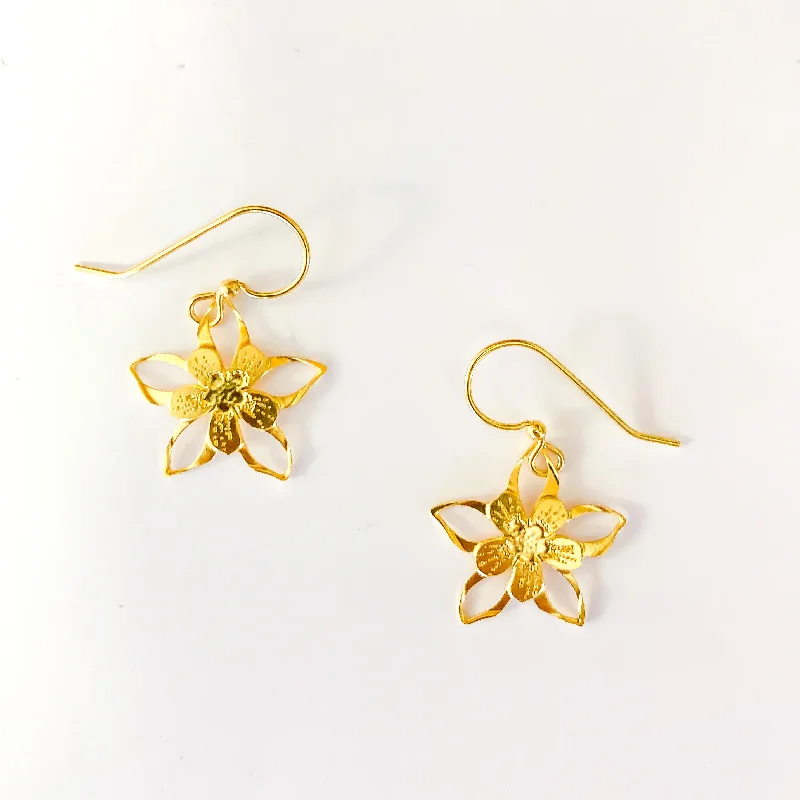 Columbine Flower Earrings