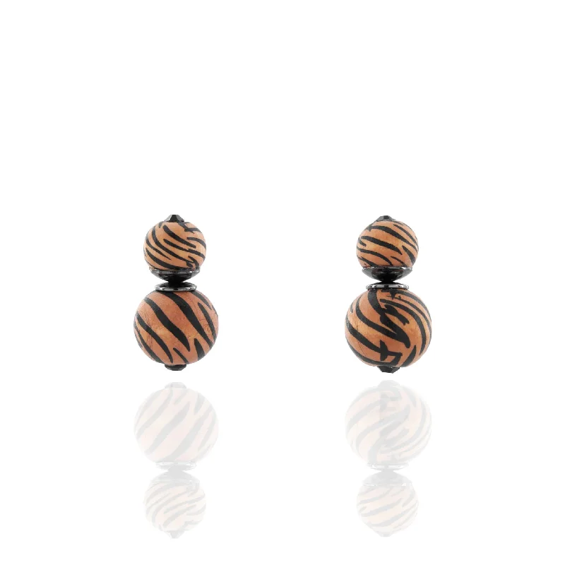 Ebony Diamond Double Studs - Wildwood