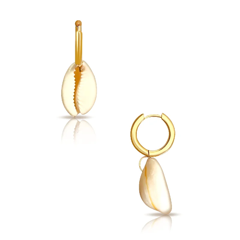 Ellie Vail - Samara Mini Hoop Shell Earring