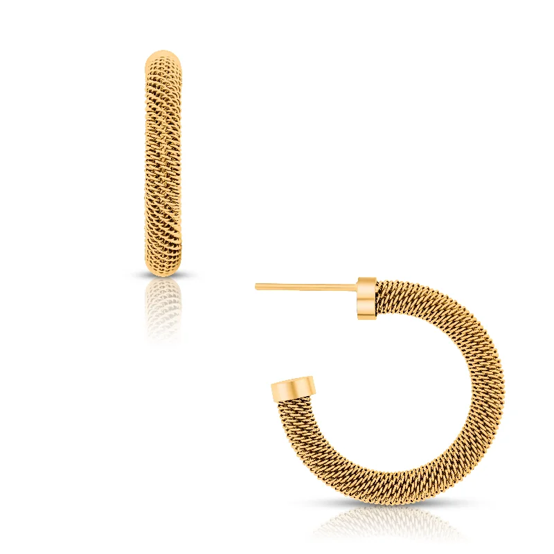 Ellie Vail - Wynn Mesh Hoop Earring