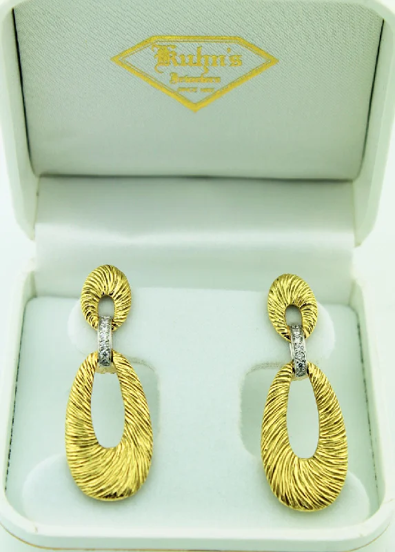 Gold & Diamond Earrings