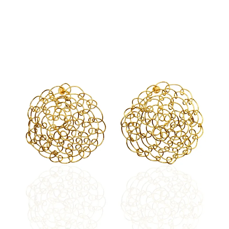 Karma Statement Earrings - Gold