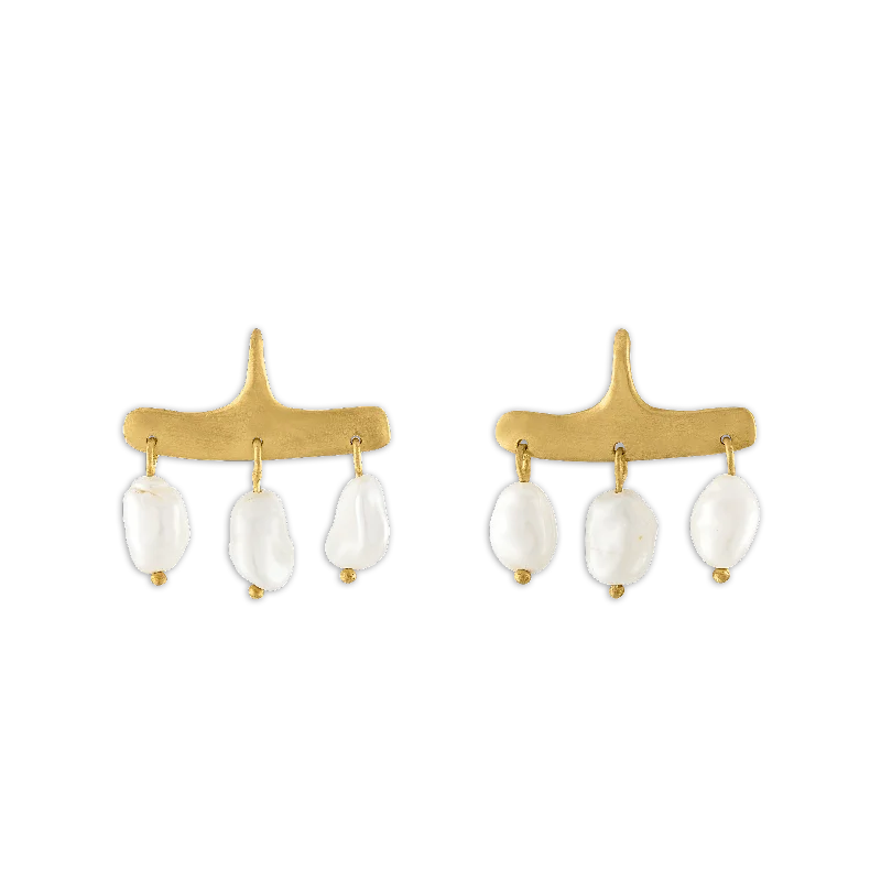 Keshi Pearl Syca Earrings