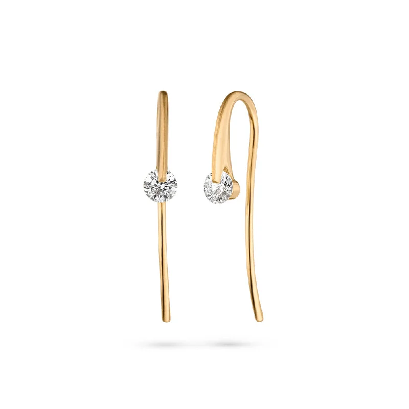 Liberté Lumina Diamond Hook Earrings