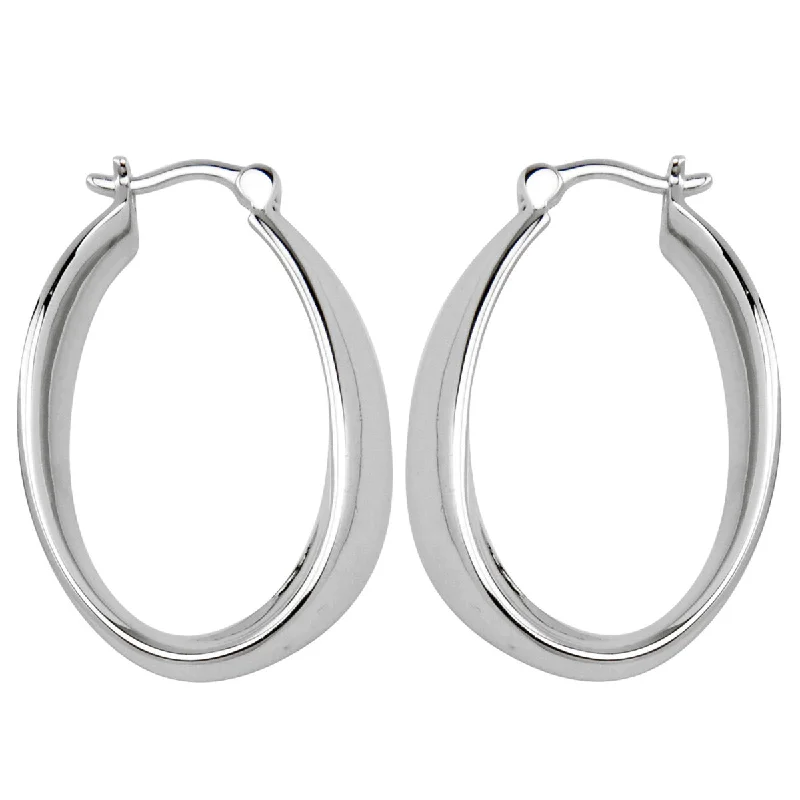 Medium Twisted Hoop Earrings