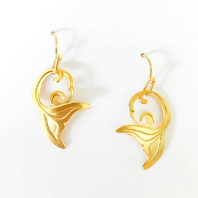 Whale Tail Earrings