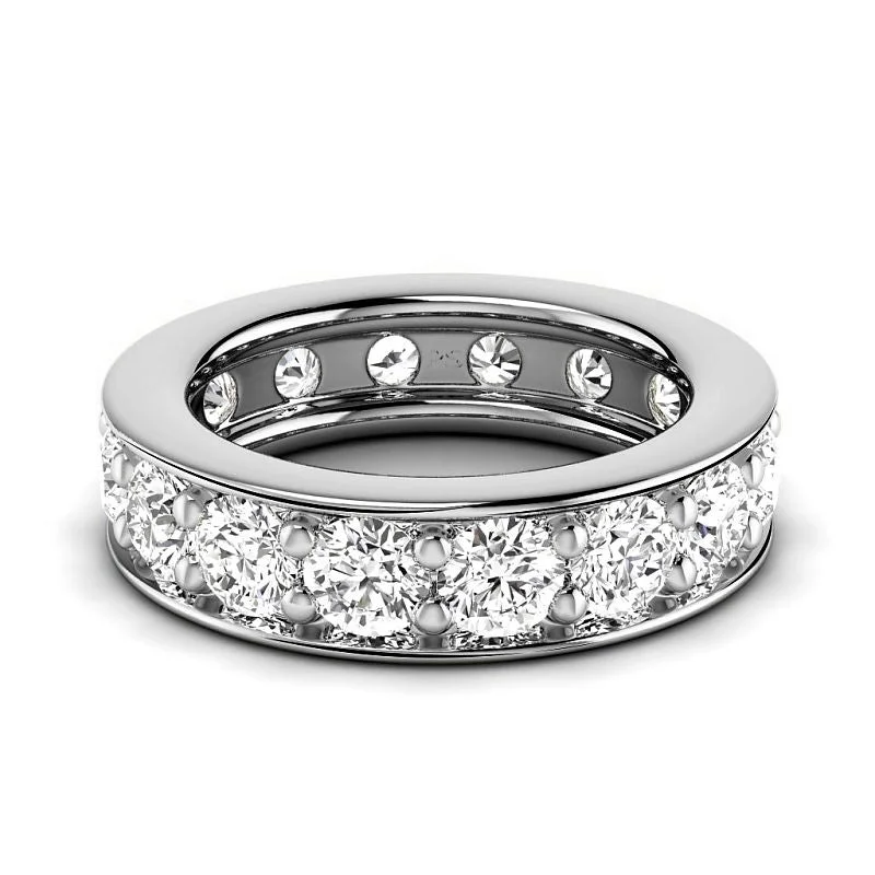 0.50-2.00 CT Round Cut Lab Grown Diamonds - Eternity Ring