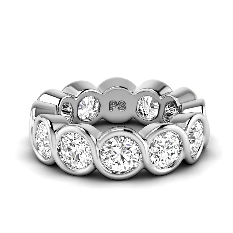 1.50-5.00 CT Round Cut Diamonds - Eternity Ring