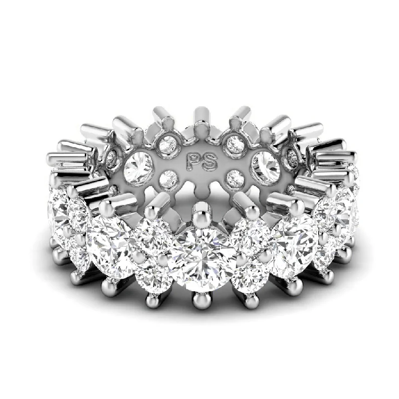 2.00-6.00 CT Round Cut Diamonds - Eternity Ring