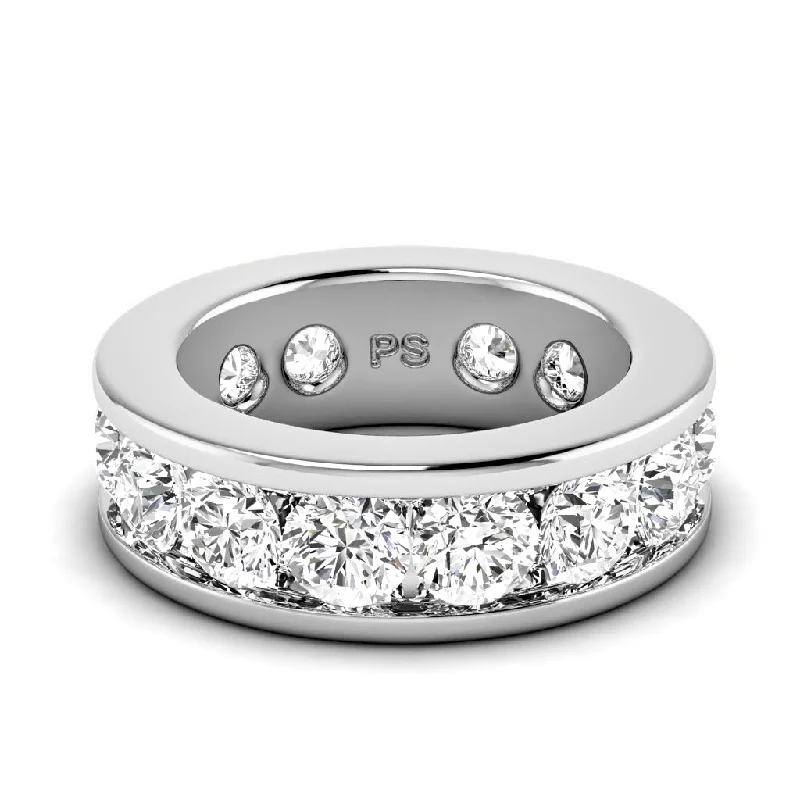 2.00-6.00 CT Round Cut Diamonds - Eternity Ring