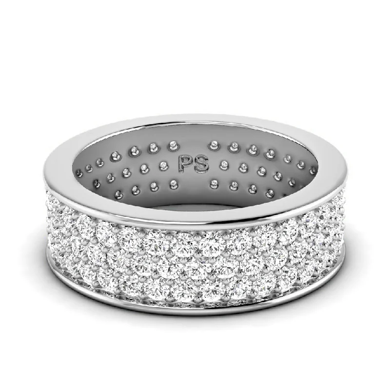 2.20 CT Round Cut Diamonds - Eternity Ring