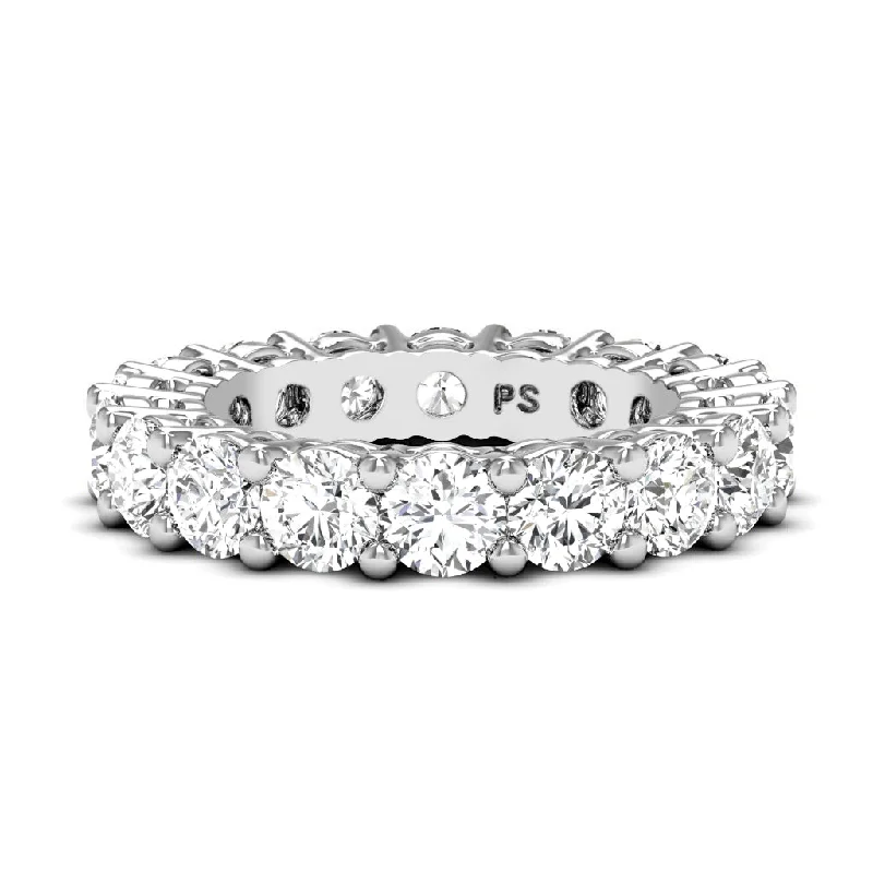 2.50-6.00 CT Round Cut Diamonds - Eternity Ring