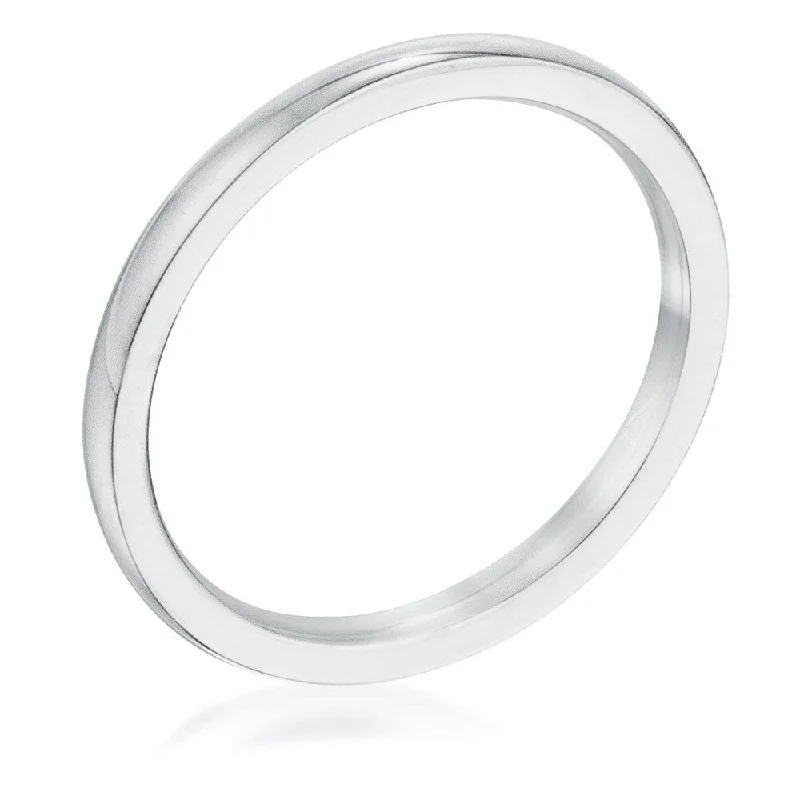 2 Mm Stainless Steel Wedding Band