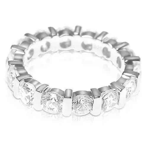 3.00 CT Round Cut Diamonds - Eternity Ring