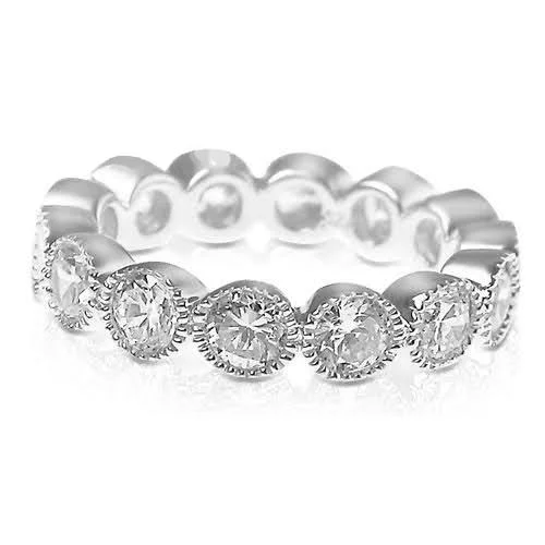 3.00 CT Round Cut Diamonds - Eternity Ring