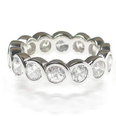 3.10 CT Round Cut Diamonds - Eternity Ring