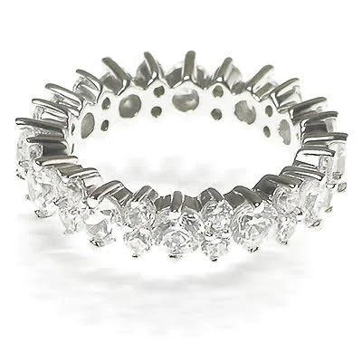 3.60 CT Round Cut Diamonds - Eternity Ring