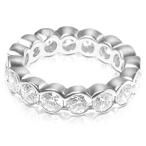 4.00 CT Round Cut Diamonds - Eternity Ring