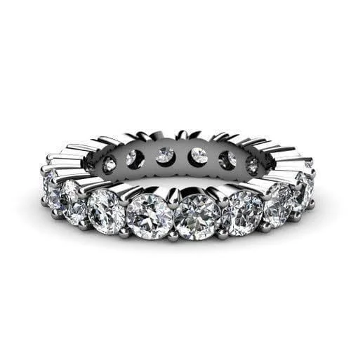 4.10 CT Round Cut Diamonds - Eternity Ring