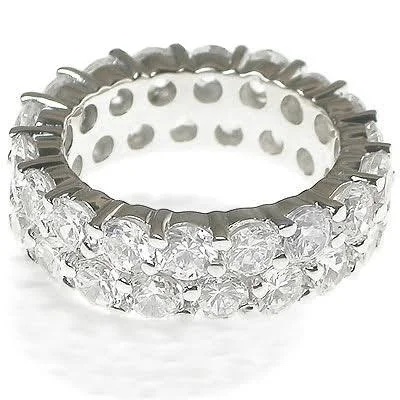 7.20 CT Round Cut Diamonds - Eternity Ring