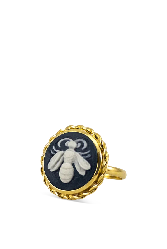 Bee Cameo Ring