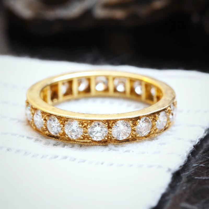 Blingy Size 'P' or '7.5' Two Carat Diamond Full Eternity Ring