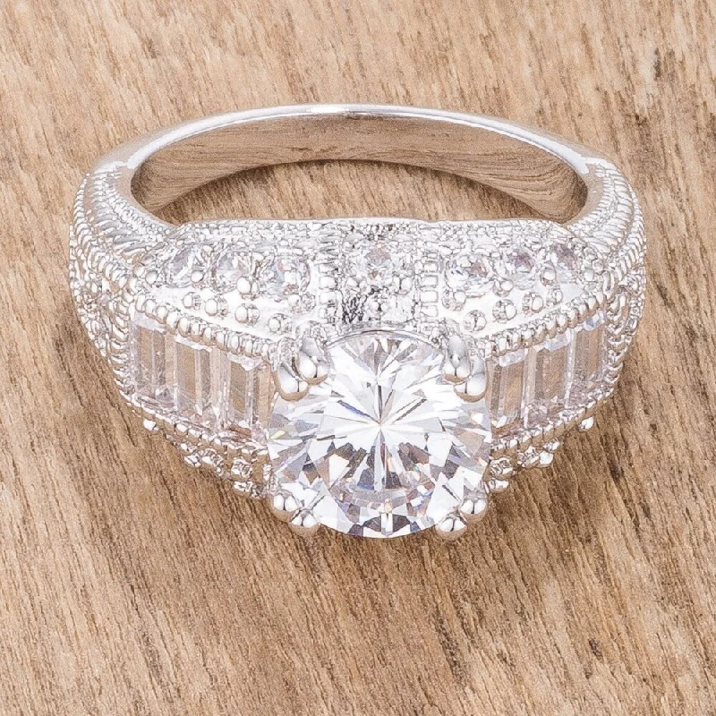 Cubic Zirconia Dannicka Engagement Ring