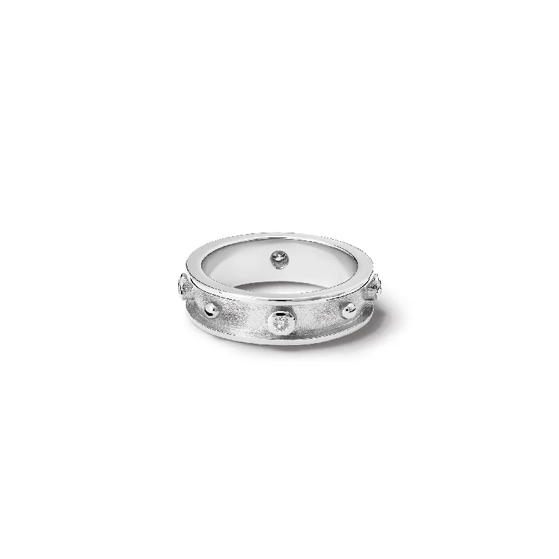 Decimus Ring White Gold - Diamond