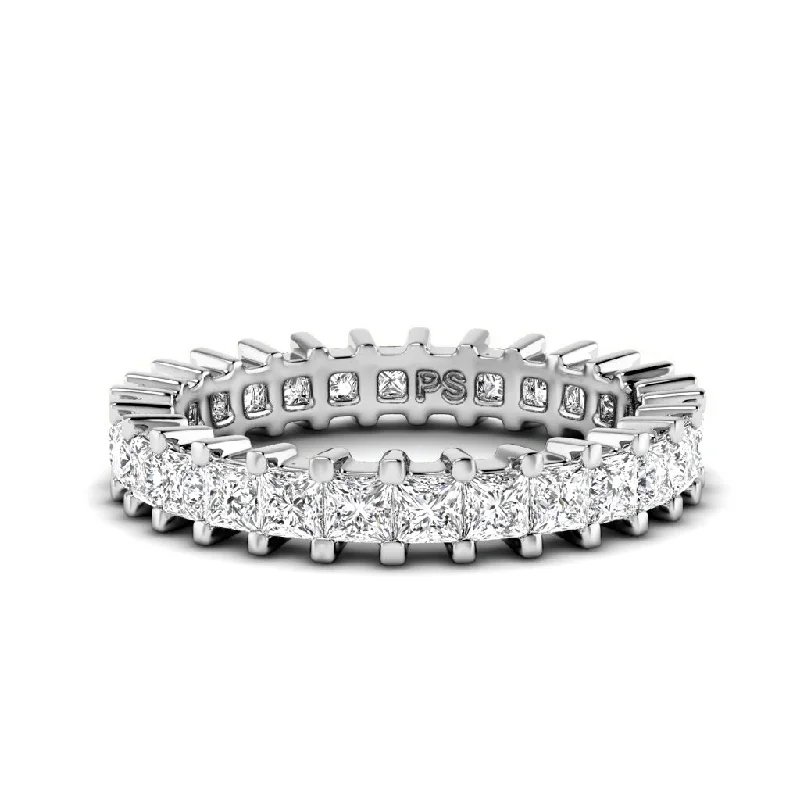 3.00-7.00 CT Princess Cut Diamonds - Eternity Ring