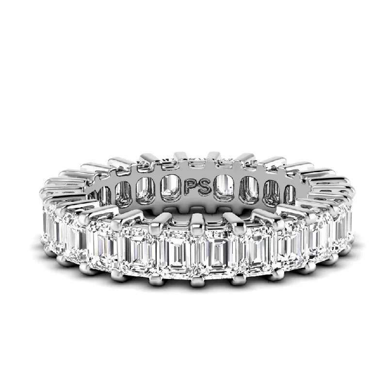 3.00-6.00 CT Emerald Cut Diamonds - Eternity Ring