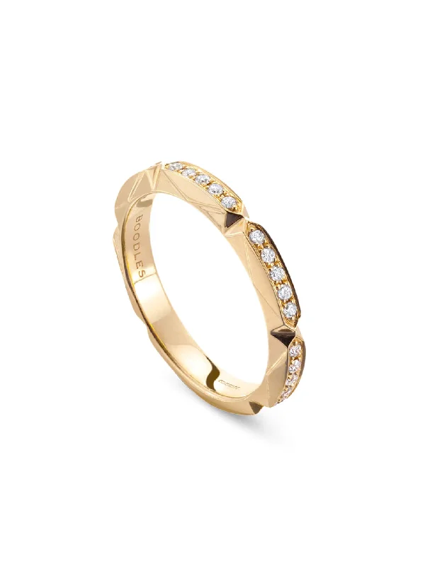 Jazz Yellow Gold Diamond Ring