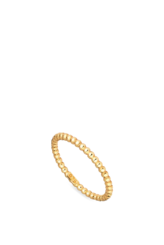 Mustard Dot Ring Band, Gold