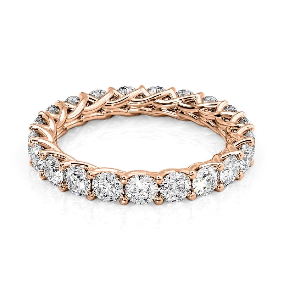 2ct Round Trellis Eternity