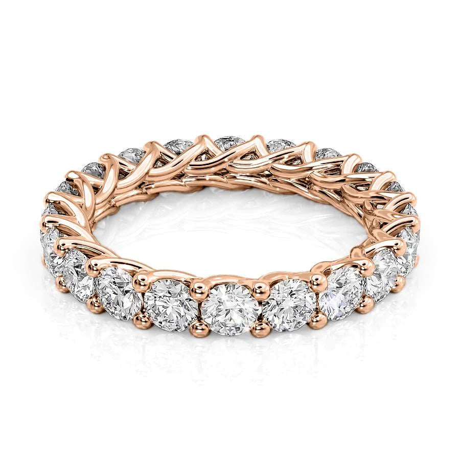 3ct Round Trellis Eternity