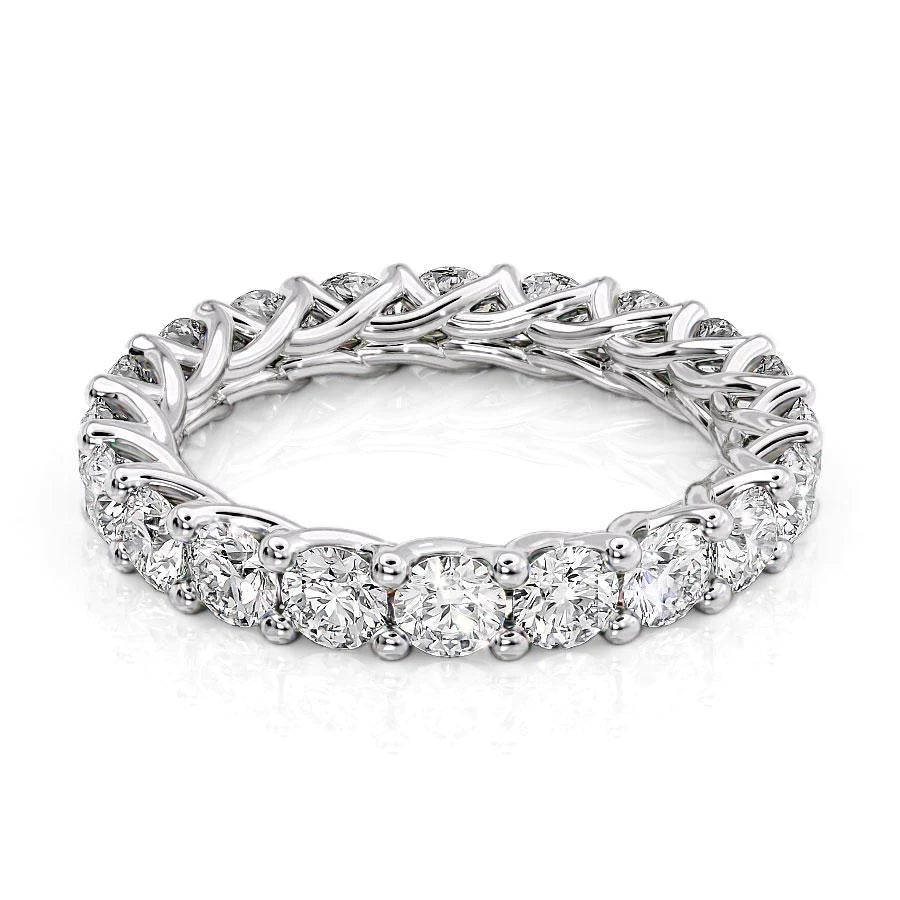 3ct Round Trellis Eternity