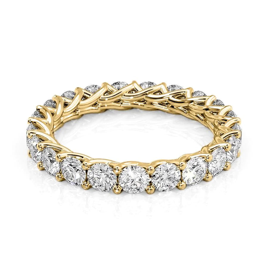 2ct Round Trellis Eternity