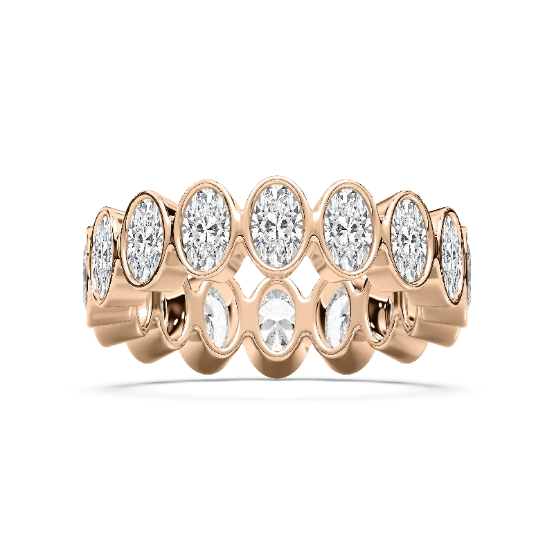 Vertical Oval Eternity Ring