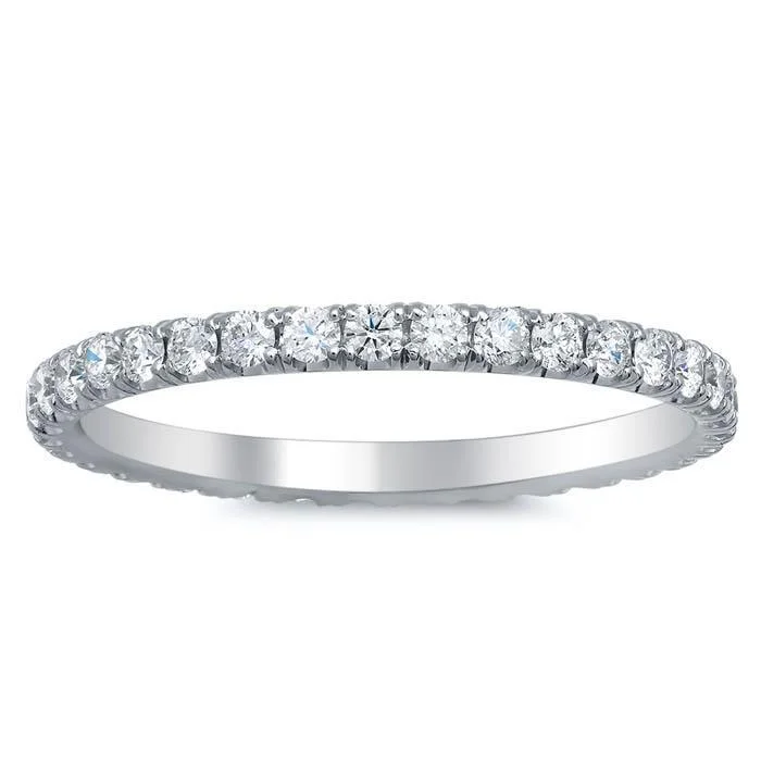 0.50 cttw Ultra-Thin Diamond Pave Eternity Band