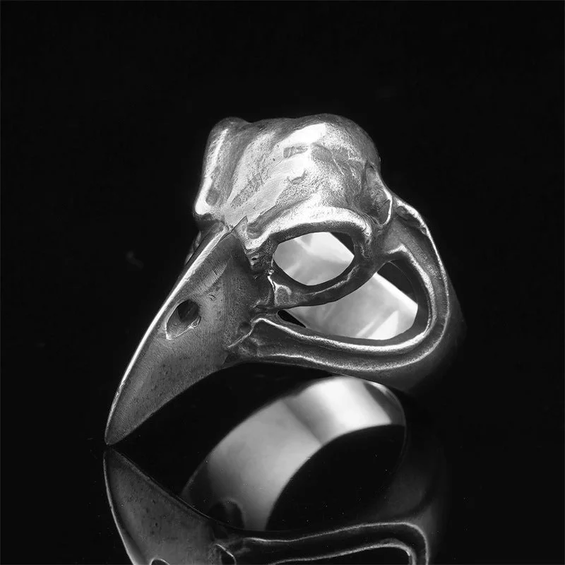 Wholesale S925 Thai Silver Skull Crow Skull Vintage Ring