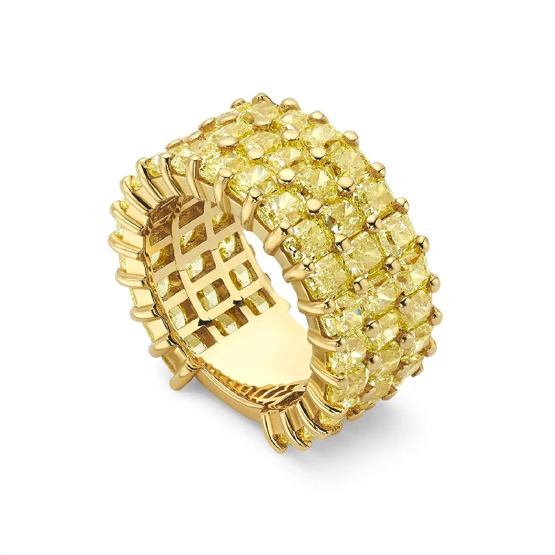 YELLOW DIAMOND ETERNITY BAND</br>