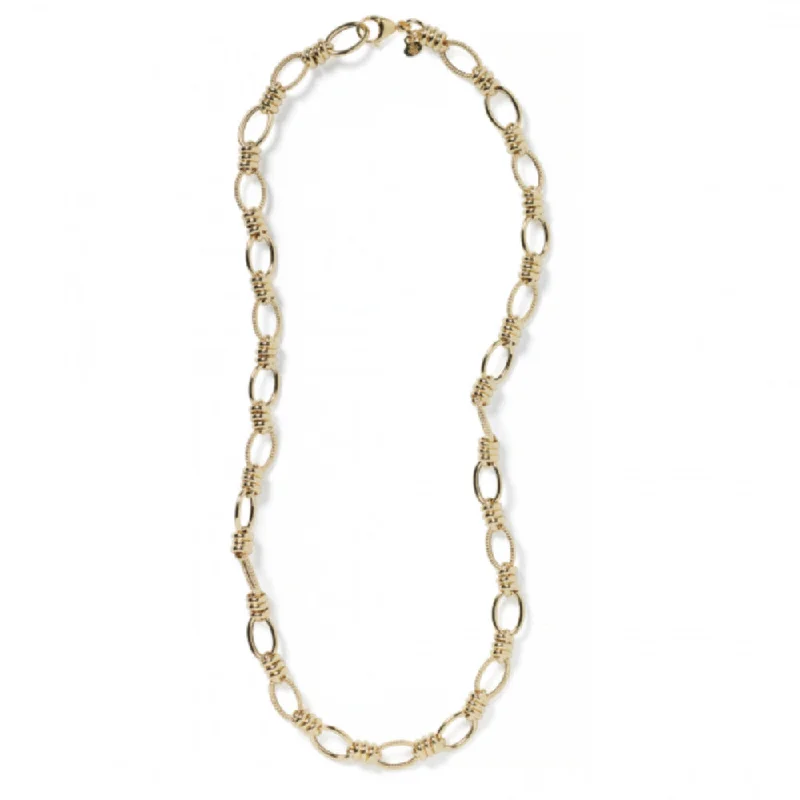 14k Gold Fancy Link Necklace