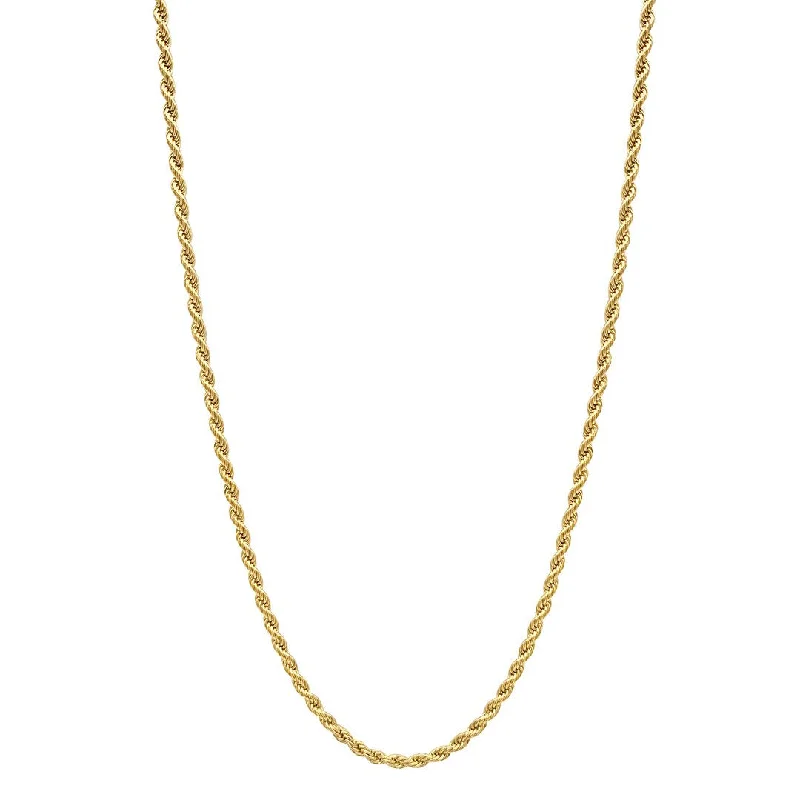 Adornia 2.5mm Rope Chain gold 24"