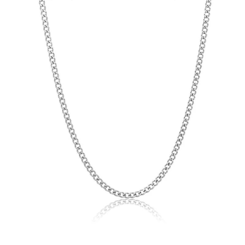 Adornia 3mm Cuban Chain silver 24"