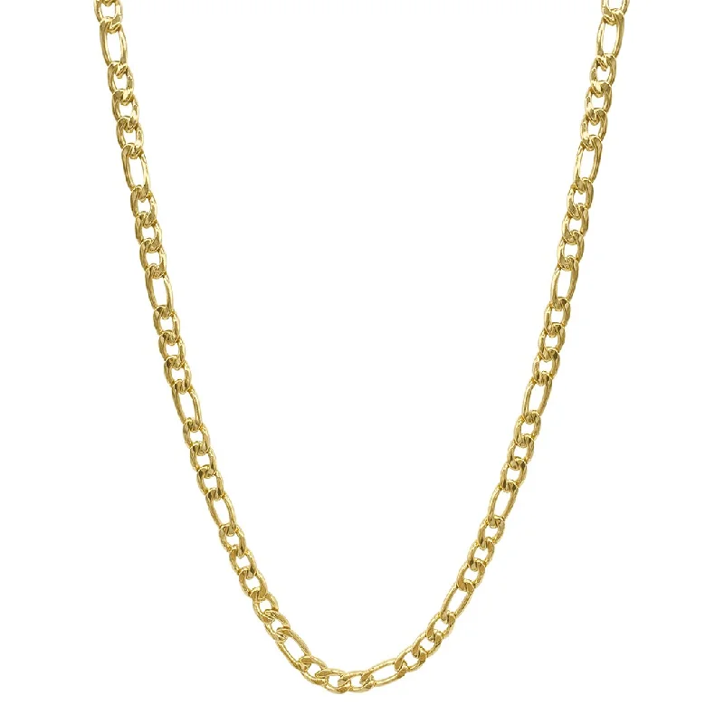 Adornia 6mm Figaro Chain gold 24"