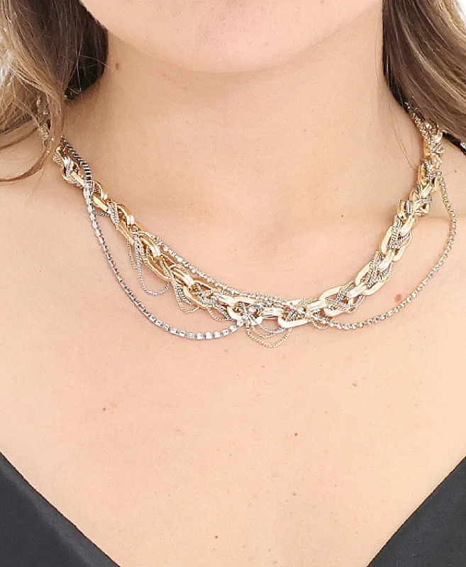 Braided Link Chain Necklace