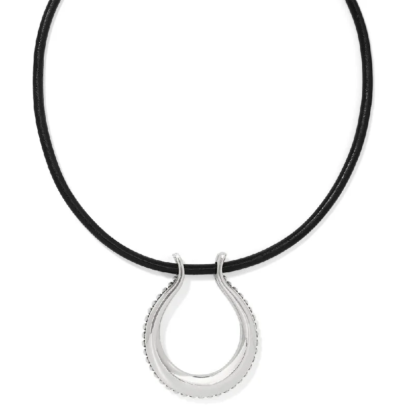 Brighton Pretty Tough Arch Leather Necklace