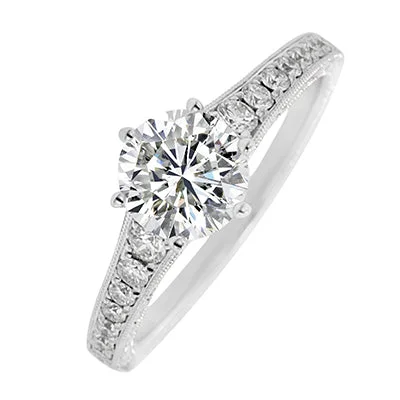 Daydream Vintage Diamond Setting in 14kt White Gold (1/4ct tw)